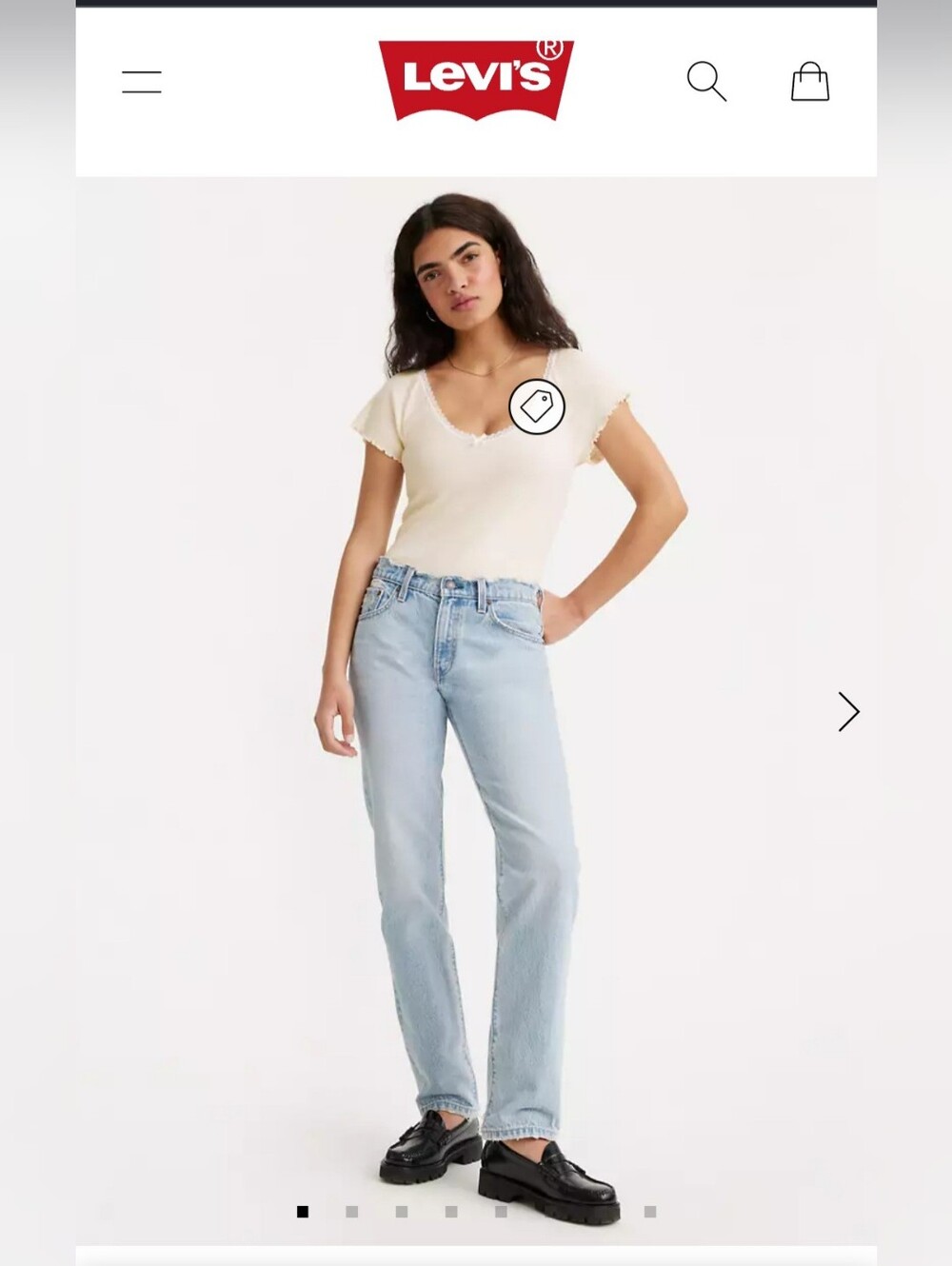 Ladies LEVIS Middy Straight Jeans